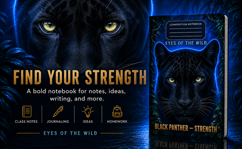 Black Panther — Strength: A Composition Notebook for Powerful Ideas panther a+1